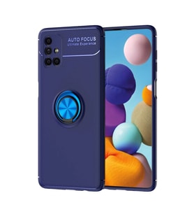Samsung Galaxy M51 Kılıf Range Yüzüklü Silikon - Mavi