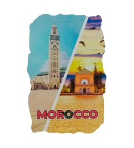 Fas Temalı Fresco Magnet (Karışık)
