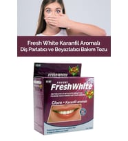 FRESH WHİTE KARANFİL AROMALI DİŞ TOZU 50 GR (Krem)