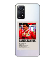 Redmi Note 11 Pro Uyumlu Carlos Sainz Desenli Şeffaf Telefon Kılıfı