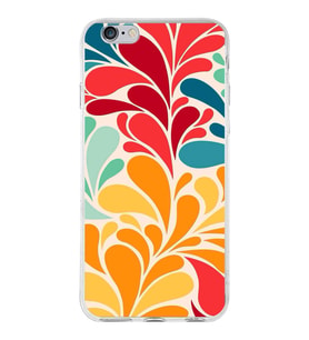 PrintiFy Apple  iPhone 6 ile Uyumlu 1mm Slim Fit Retro Renkler 5 Baskılı Şeffaf  Kılıf
