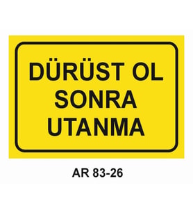 İŞ GÜVENLİĞİ UYARI LEVHASI 1 ADET PVC 21 X 29CM