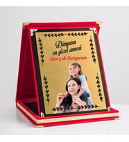 Kırmızı Kadife Plaket Güzel Anne-0006