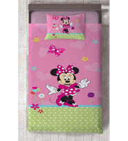 MEKTA HOME BEBEK VE ÇOCUK ODASI Minnie Maus Desenli Yatak Örtüsü