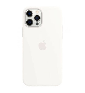 Apple iPhone 11 Pro Max Uyumlu Logolu Içi Kadife Altı Açık Lansman Beyaz Silikon Kılıf