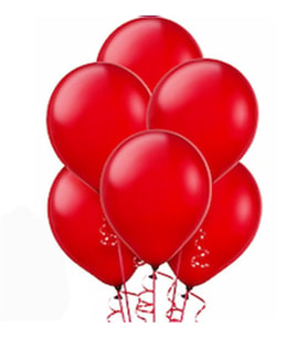 Kırmızı Balon 10 Adet ( Balonlar Sönüktür)