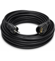 3x2.5mm TTR Topraklı Siyah Kauçuk Seyyar Uzatma Kablosu (10 METRE)