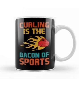 Curling Bacon Of Sports Curling Player Team Coach Stones Kupa Bardak Porselen