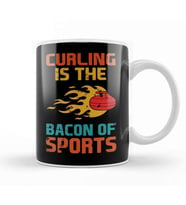 Curling Bacon Of Sports Curling Player Team Coach Stones Kupa Bardak Porselen