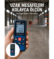 Profesyonel Lazer Metre Hassas Ölçüm ve Dijital Ekran Yeni Nesil
