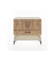 Arges Şifonyer 2 Raflı Tek Çekmeceli 2 Kapaklı 88x30x80 Aytaşı-Çam