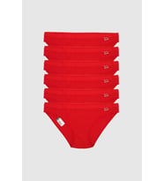 Tutku 12 'li Tutku Yazılı Bayan Bikini Külot Kırmızı