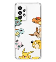 Samsung Galaxy A13 Uyumlu Pokemon Tüm Karakterler Tasarımlı Şeffaf Telefon Kılıfı