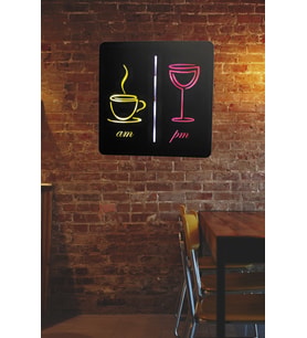 Lucenda Led Işıklı Kadeh Fincan Temalı Dekoratif Tablo Duvar Dekoru Mutfak Ve Cafe Duvar Dekorasyonu (Kırmızı-Sarı-Geçişli)