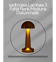 Usb Şarjlı Dokunmatik Led Masa Lambası – 3 Renk Modu & Dimmer