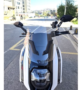 MOTOCAM Dofern JDF 250 T Ön Cam 2024-2026 Model 60cm Şeffaf Renkli 4mm UZUN