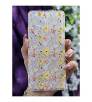 Redmi Note 12 PRO 5G Uyumlu Renkli Çiçekler Desenli Şeffaf Telefon Kılıfı