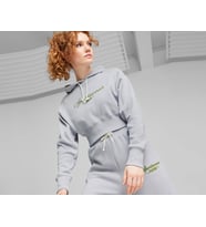 Puma Classics+ Relaxed Hoodie Kadın Günlük Sweatshirts 62427363 Gri