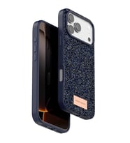 Onegif Apple İphone 17 Pro Max Bright Simli Kapak - Mavi