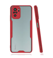 Xiaomi Redmi Note 10 Kılıf Platin Silikon - Kırmızı