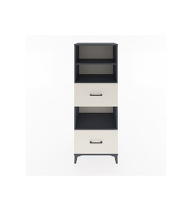 Hyperion Dolap 3 Raflı 2 Çekmeceli 60x44x163 Antrasit-Aytaşı