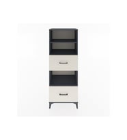 Hyperion Dolap 3 Raflı 2 Çekmeceli 60x44x163 Antrasit-Aytaşı