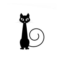KEDİ FOLYO STİCKER 90 cm uzunluk (Karışık)