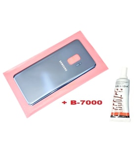 Tkgz Samsung Galaxy S9 Arka Pil Batarya Kapağı (CAM+B-7000) MAVİ