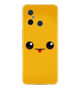 Xiaomi Redmi 12c Kılıf Resimli Desenli Silikon Platinium Series Yellow Sweet 1817