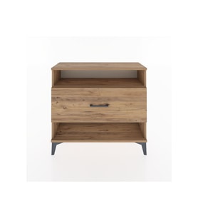 Arges Şifonyer Tek Raflı Tek Çekmeceli 88x30x80 Çam-Çam