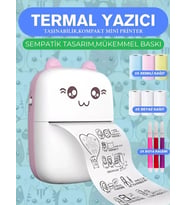 Mini Fotoğraf Yazıcı Kablosuz Etiket Yazıcı Baskı Makinesi Ios Android Uyumlu Termal Printer