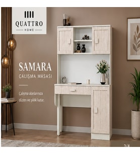 SAMARA KİTAPLIKLI ÇALIŞMA MASASI