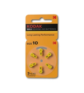 P 10 İşitme Cihaz Pili No 10 6'lı 1 Paket Kodak Kulak Cihazı Pili 6'lı 1 Paket (Beyaz)