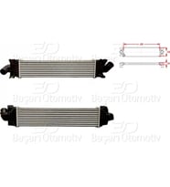 Ford Focus 2007-2015 Turbo Radyatörü Intercooler 600X128X50 3M5H9L440AA Wisco