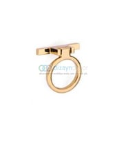 Altın Yuvarlak Sallantılı Kulp 16 Mm