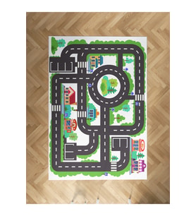MEKTA HOME BEBEK VE ÇOCUK ODASI Otopark ve Yol Desenli Halı