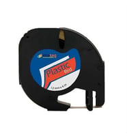 DYMO LETRATAG MUADİL PLASTİK ETİKET KIRMIZI 12MM X 4 METRE