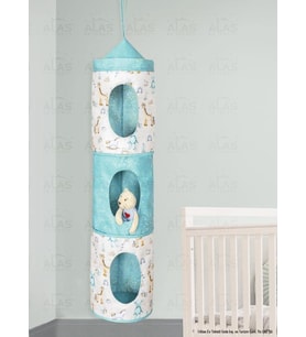 Baby 3 Gözlü Askılı Cepli Düzenleyici (Mavi)