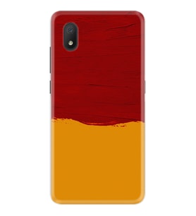 TCL L7 Kılıf Silikon Desen Sarı Kırmızı Boya 1708