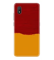 TCL L7 Kılıf Silikon Desen Sarı Kırmızı Boya 1708