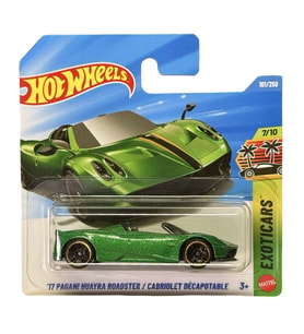 Hot Wheels '17 Pagani Huayra Roadster - Yeşil (1/64) JJH99