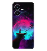 Vivo Y22S Kılıf Resimli Desenli Silikon Platinium Series Lost Warrior 1840