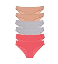 Mulvxbrf Brf02 6 Adet Süper Eko Set Likralı Kadın Slip Külot Ten Gri Fuşya (Mulvix)