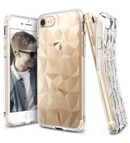 Ringke Air Prism 3D Elmas Yansıması iPhone 7/8 ile Uyumlu KIlıf Clear Ultra Hafif Esnek İnce Şeffaf Transparan