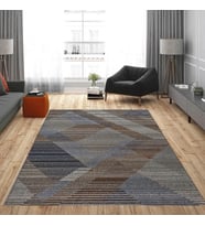 Rovigo Home Dijital Baskı Yıkanabilir Kaymaz Taban Salon Halısı Ve Yolluk RVG0955-FNL204 (Kahverengi)