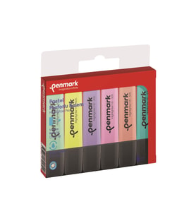Penmark Highlighter Pastel Fosforlu Kalem 6 Renk
