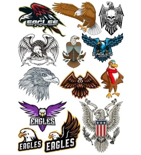 Kartal Eagle Sticker Set-12 15 Parça Telefon, Tablet, Defter, Laptop Sticker