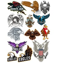 Kartal Eagle Sticker Set-12 15 Parça Telefon, Tablet, Defter, Laptop Sticker
