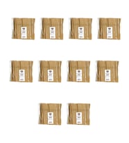Roll-Up Doğaya Dönüş Ekolojik Doğal Körüklü Kraft Kağıt Pipet - 6 mm. - 19.5 Cm. - 100'lü 10 Paket
