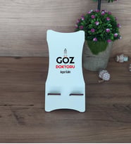 Göz Doktoru Ahşap Telefon Standı Tıp Bayramı Hediyesi